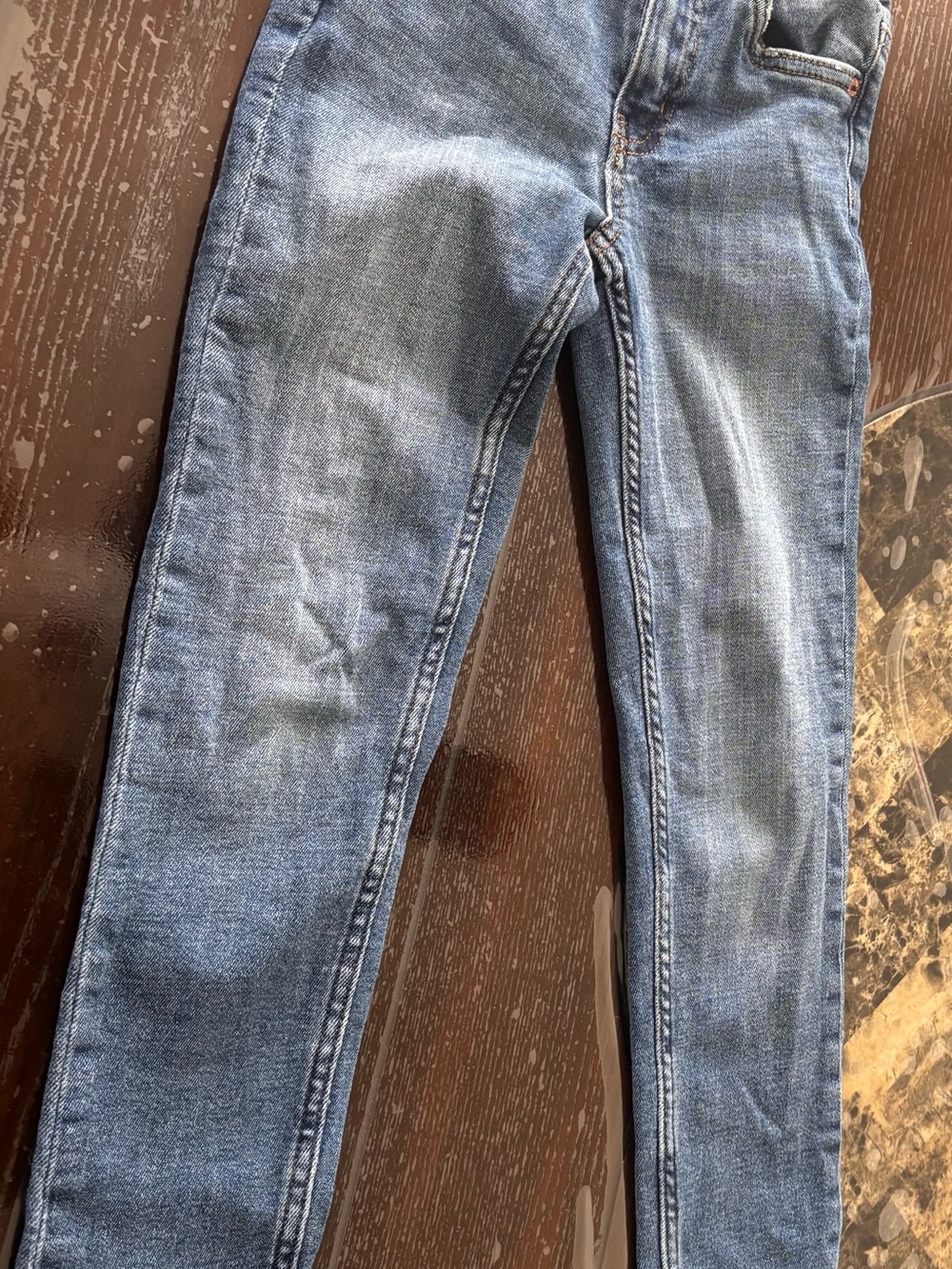 Zara Kids Light Blue Adjustable Waist Jeans